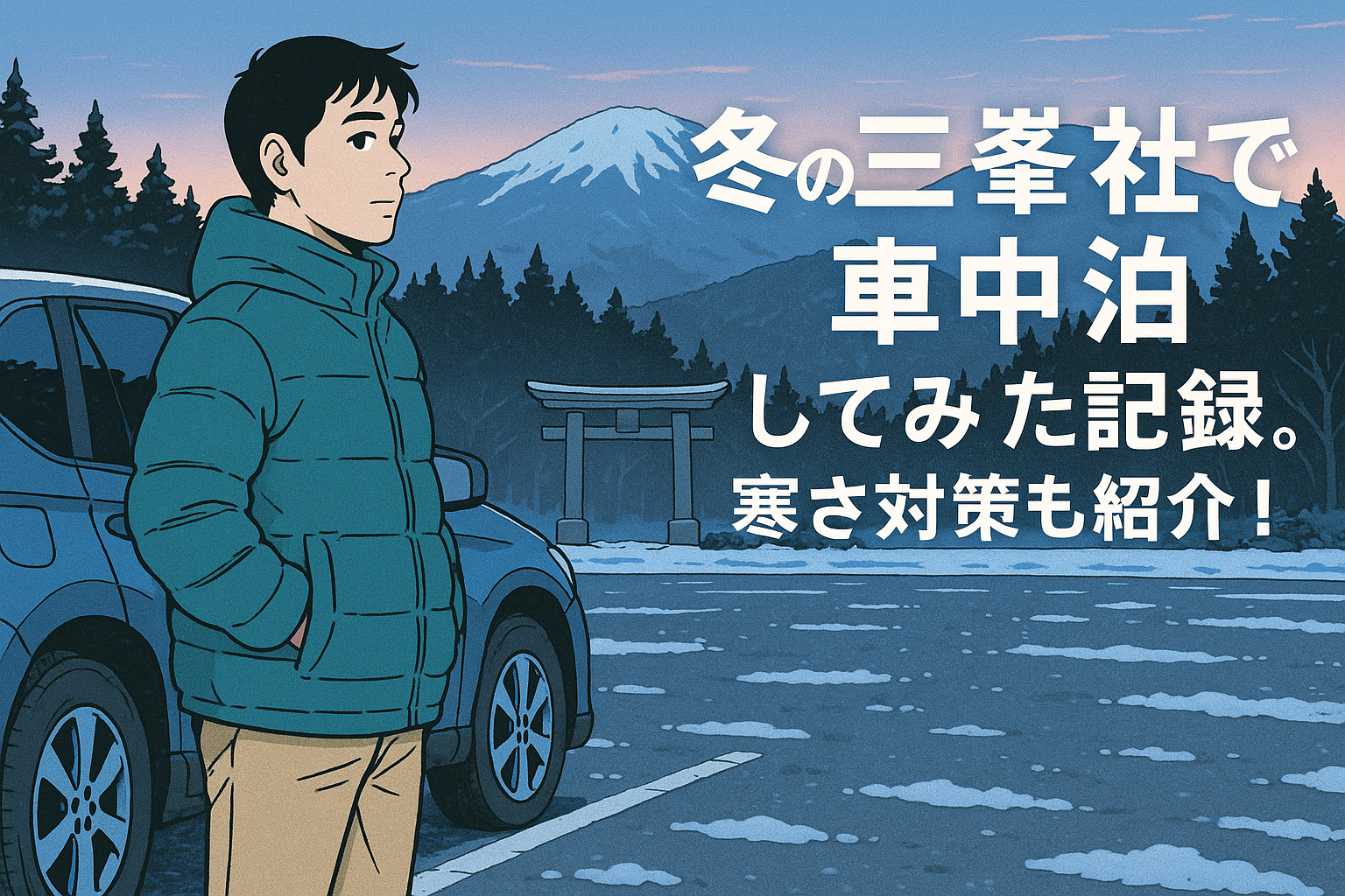 三峯神社で車中泊。参拝と白い氣守の記憶をたどる旅の記録のアイキャッチ画像