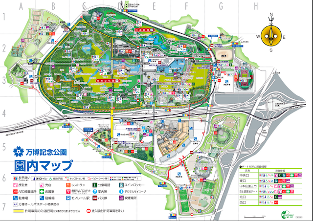 万博記念公園 マップ