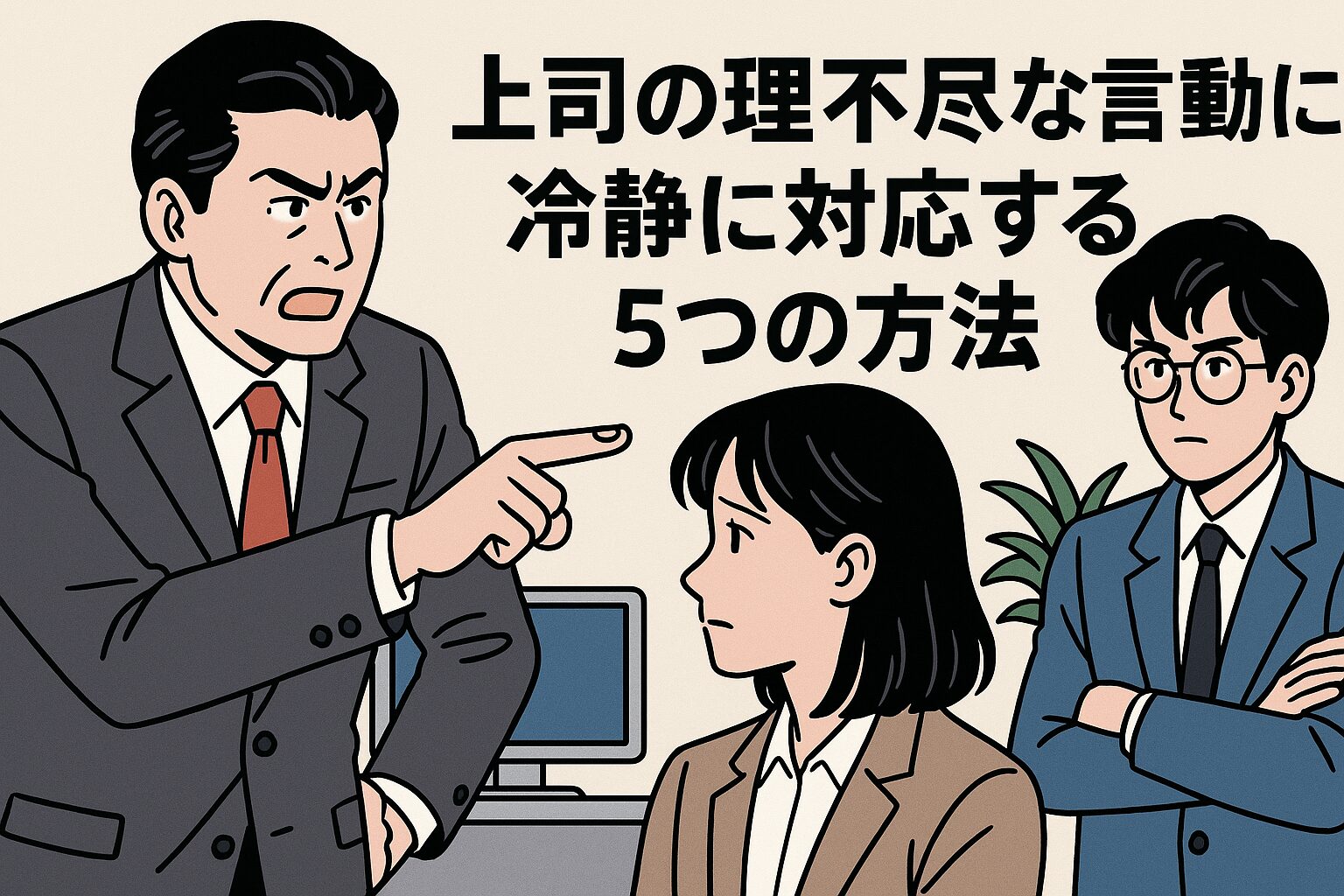 上司の理不尽な言動に言い返すのアイキャッチ画像